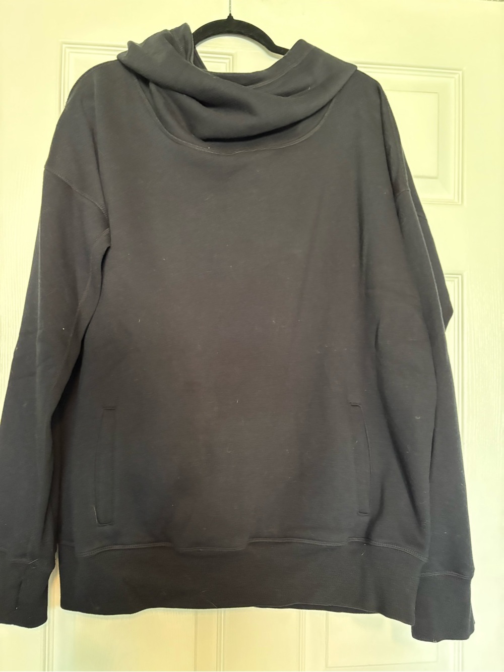 ZYIA Black Cowl Neck Sweatshirt